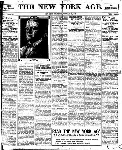New York Age, Feb 24, 1910