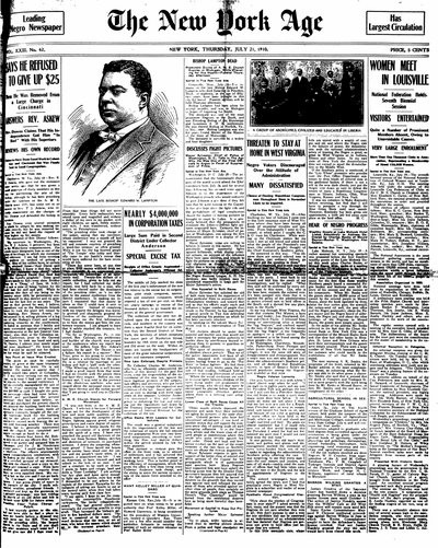 New York Age, Jul 21, 1910