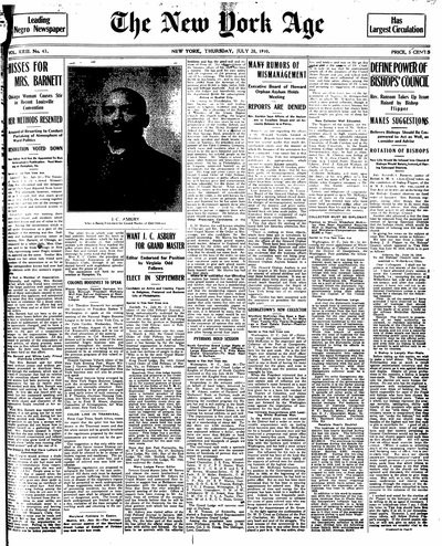 New York Age, Jul 28, 1910