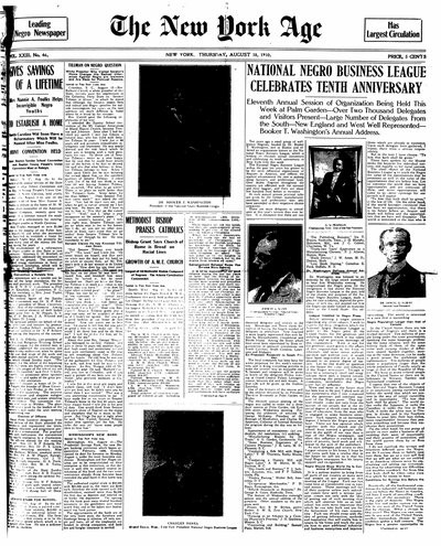 New York Age, Aug 18, 1910