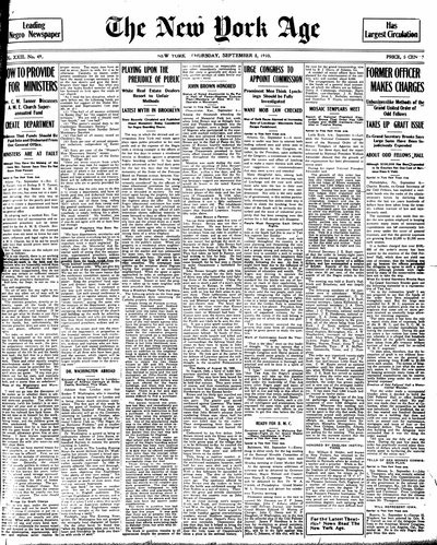 New York Age, Sep 8, 1910