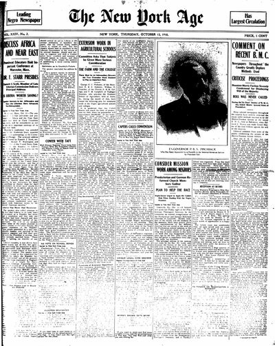 New York Age, Oct 13, 1910