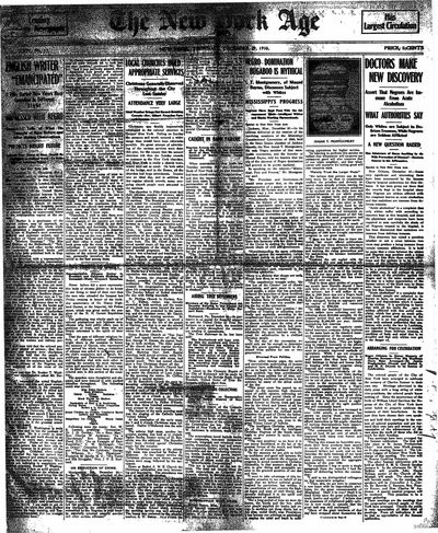 New York Age, Dec 29, 1910