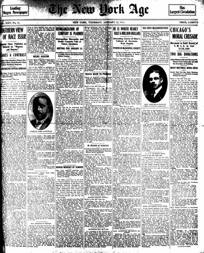 New York Age, Jan 12, 1911