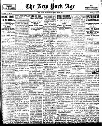 New York Age, Feb 9, 1911