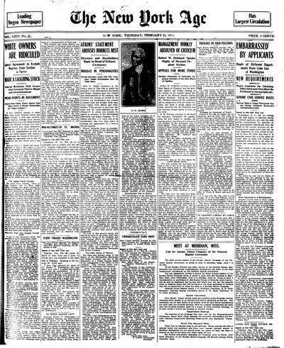 New York Age, Feb 23, 1911