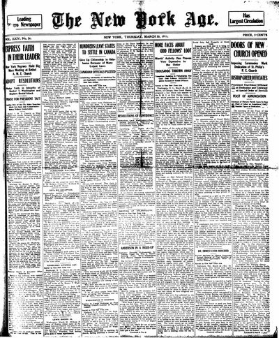 New York Age, Mar 30, 1911