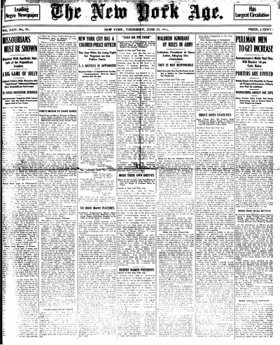 New York Age, Jun 29, 1911