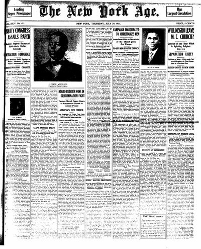 New York Age, Jul 20, 1911