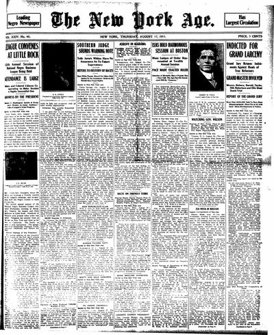 New York Age, Aug 17, 1911