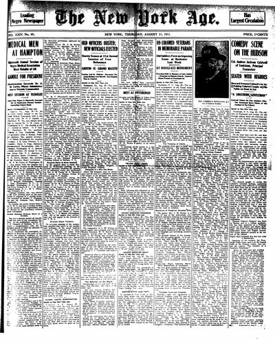 New York Age, Aug 31, 1911