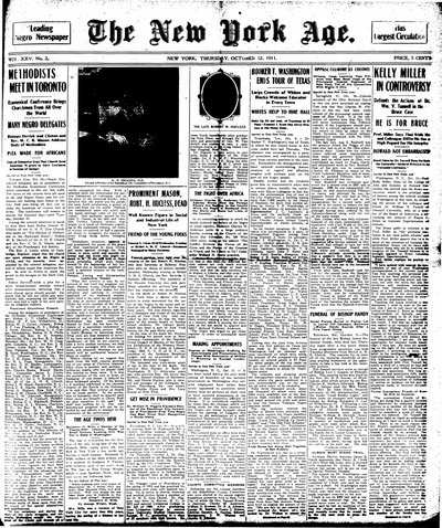 New York Age, Oct 12, 1911