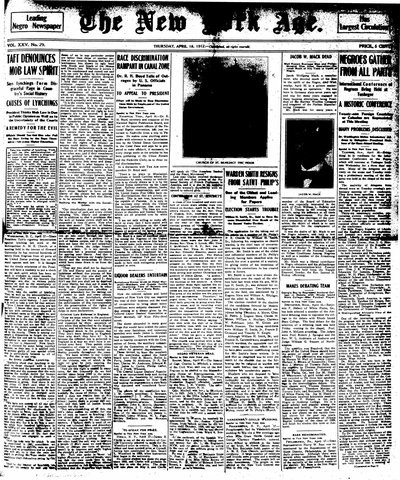 New York Age, Apr 18, 1912