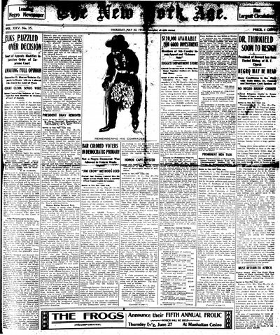 New York Age, May 30, 1912