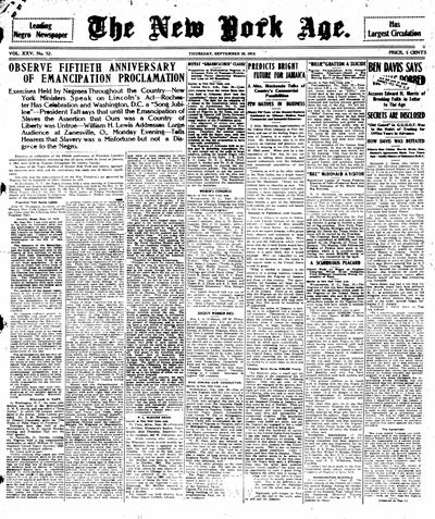 New York Age, Sep 26, 1912