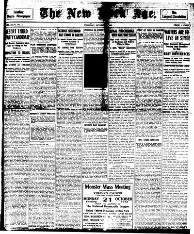 New York Age, Oct 10, 1912