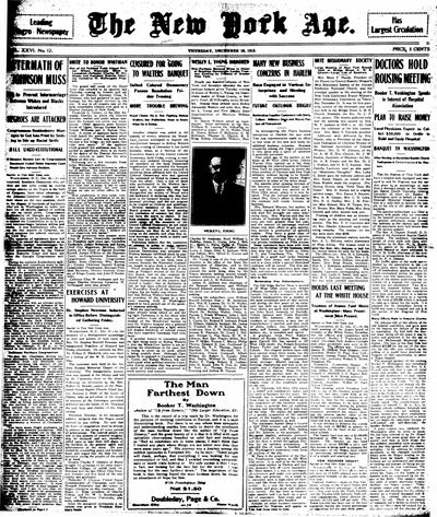 New York Age, Dec 19, 1912