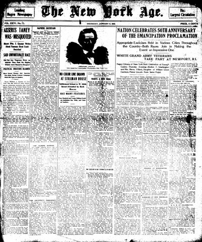 New York Age, Jan 9, 1913