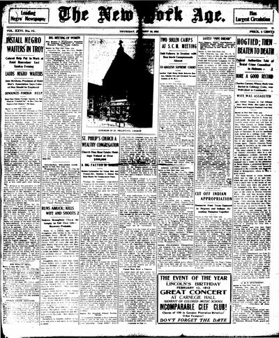 New York Age, Jan 16, 1913