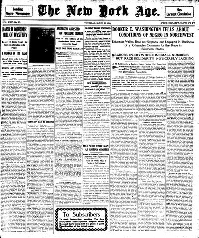 New York Age, Mar 20, 1913