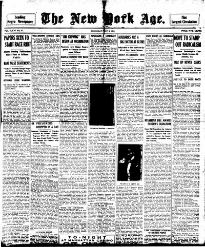 New York Age, May 8, 1913
