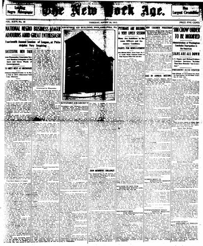 New York Age, Aug 28, 1913