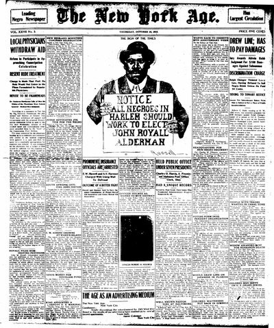 New York Age, Oct 16, 1913