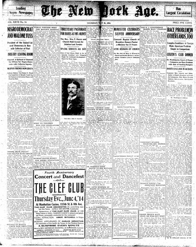 New York Age, May 21, 1914