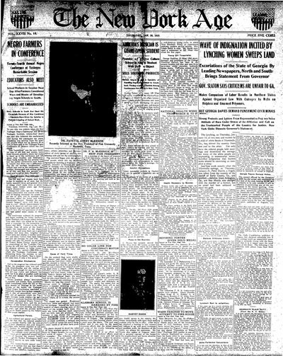 New York Age, Jan 28, 1915