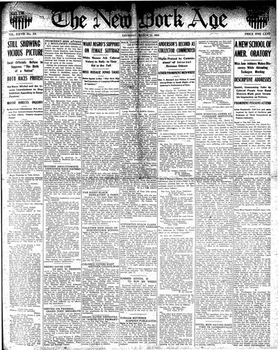 New York Age, Mar 11, 1915