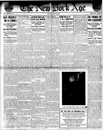 New York Age, May 13, 1915
