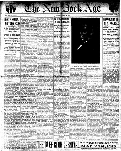 New York Age, May 20, 1915