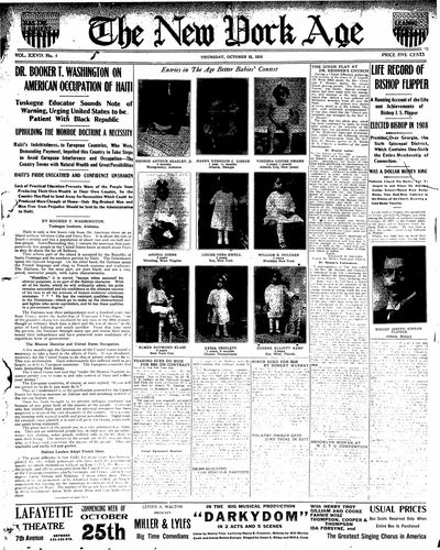 New York Age, Oct 21, 1915