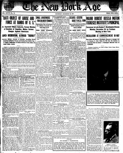 New York Age, Dec 23, 1915