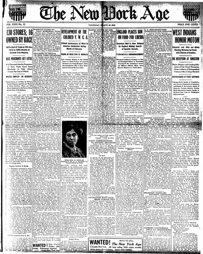 New York Age, Mar 16, 1916
