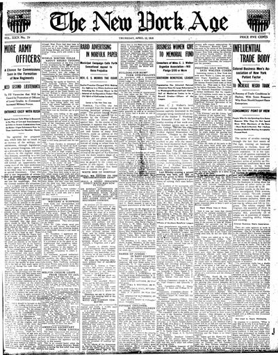 New York Age, Apr 13, 1916
