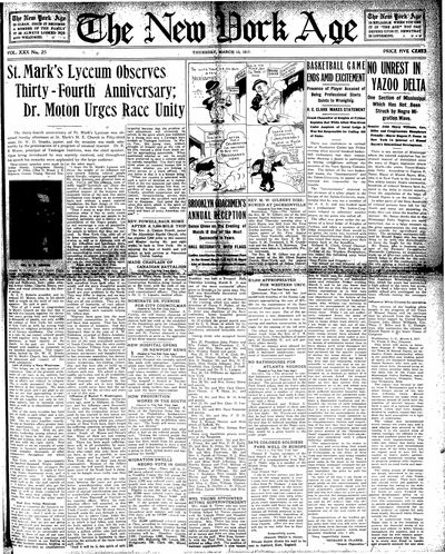 New York Age, Mar 15, 1917