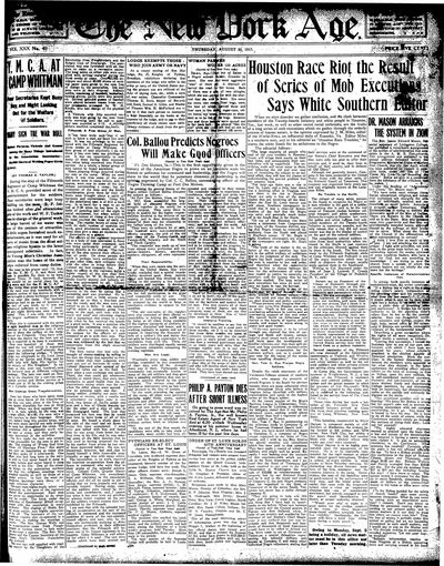 New York Age, Aug 30, 1917