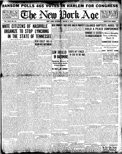 New York Age, Mar 9, 1918