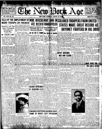 New York Age, Aug 10, 1918