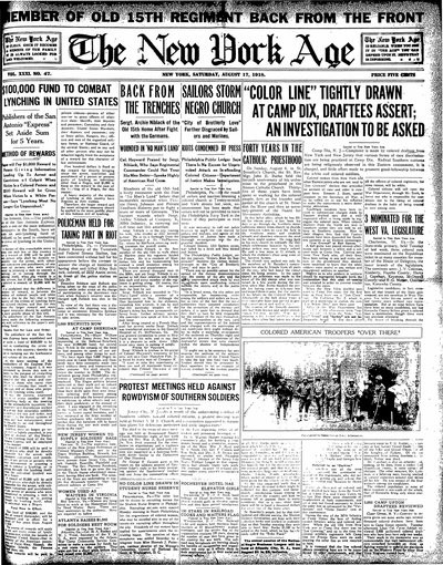 New York Age, Aug 17, 1918
