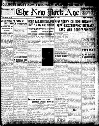 New York Age, Oct 26, 1918