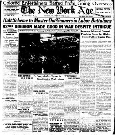New York Age, Mar 22, 1919