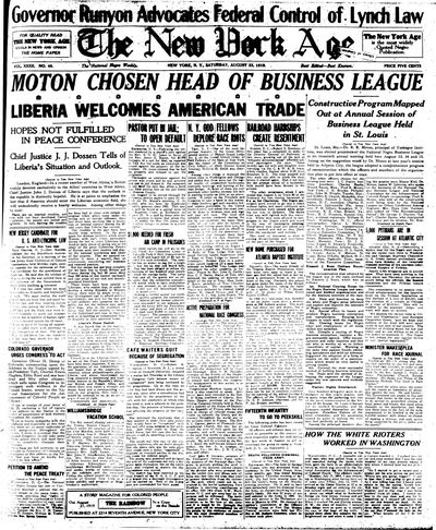 New York Age, Aug 23, 1919
