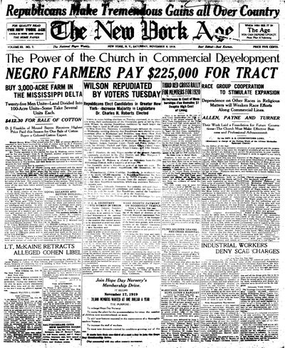 New York Age, Nov 8, 1919