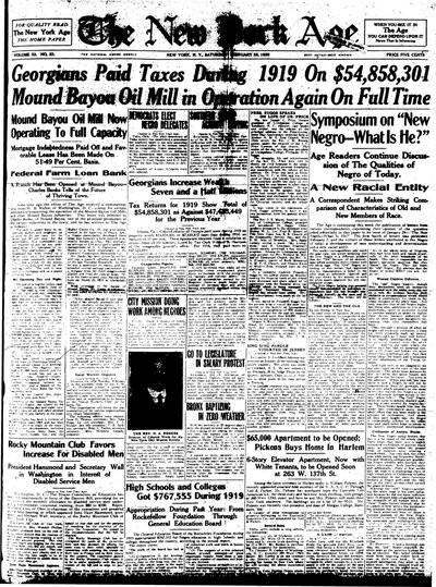 New York Age, Feb 28, 1920