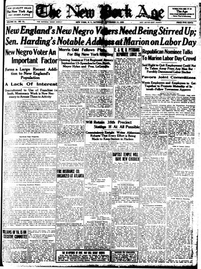 New York Age, Sep 11, 1920