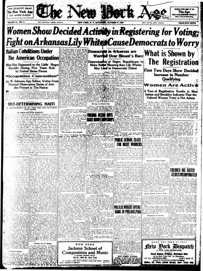 New York Age, Oct 9, 1920