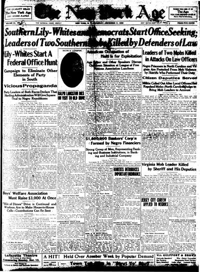 New York Age, Dec 11, 1920