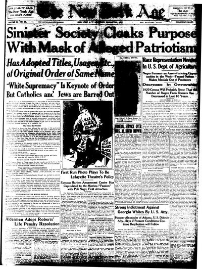 New York Age, Jan 22, 1921
